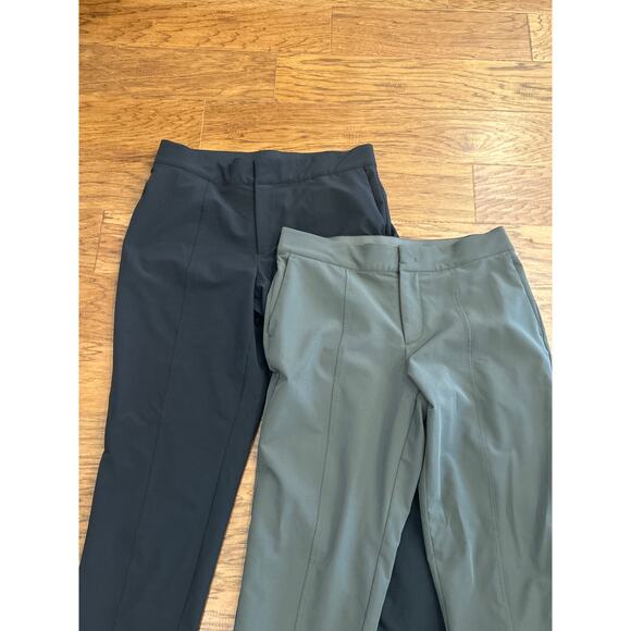 Bundle of 2 Mondetta Straight Leg Black Olive Lined Tailored Pants Size 8 - Picture 2 of 9